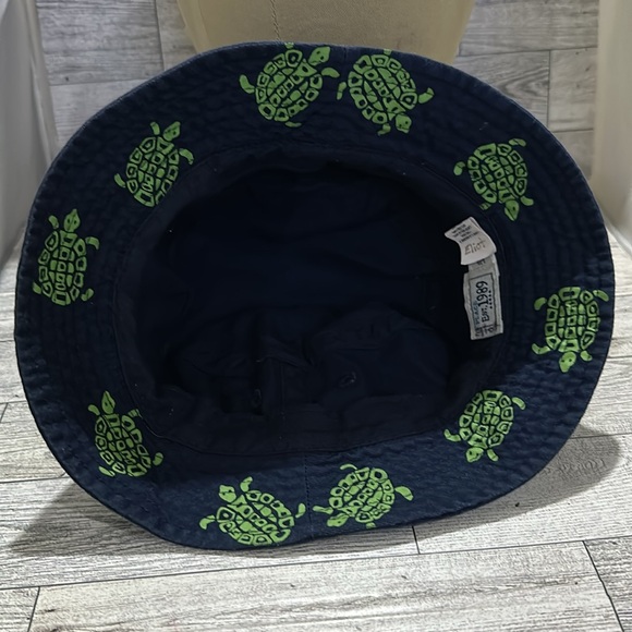 Blue turtle summer beach bucket hat - Picture 5 of 6